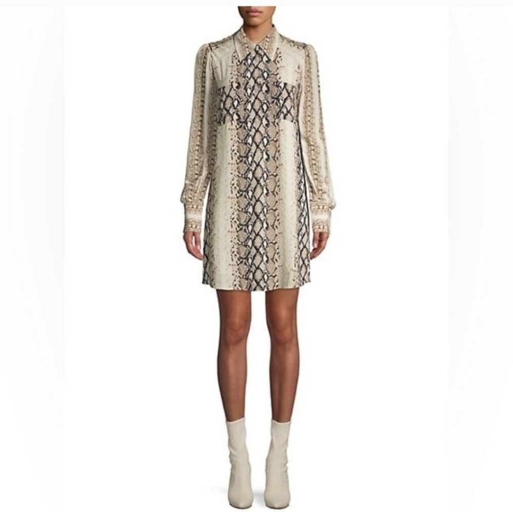 Gorgeous JoieTalma Snake Print Shirt Dress size XS! Excellent condition! - Picture 2 of 10